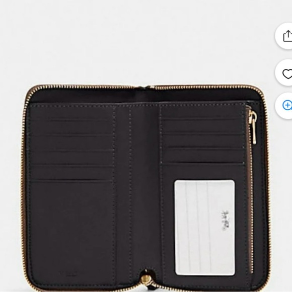 Coach Dark Brown Signature Wallet barely used, no scratches or dings main image 3